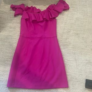 French Connection Pink Ruffle Dress